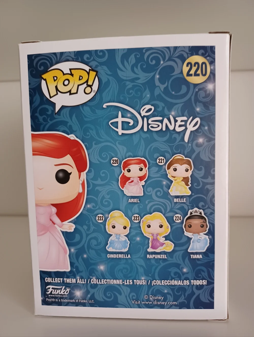 Disney Ariel In Pink Dress 220 From The Little Mermaid Vinyl‎ Figure Funko Pop